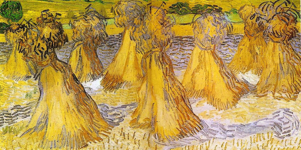 Sheaves of Wheat Vincent van Gogh Oil Paintings